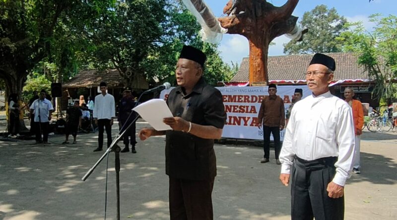 Upacara Detik-Detik Proklamasi  di Rumah Masa Kecil Sang Proklamator Digelar Menyerupai Aslinya