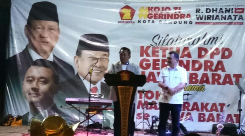 Ketua DPD Partai Gerindra Taufik Hidayat Silaturahmi dengan Tokoh Masyarakat se-Jawa Barat.