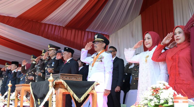 Upacara Peringatan Detik- Detik Proklamasi di Kabupaten Kuningan Berlangsung Khidmat