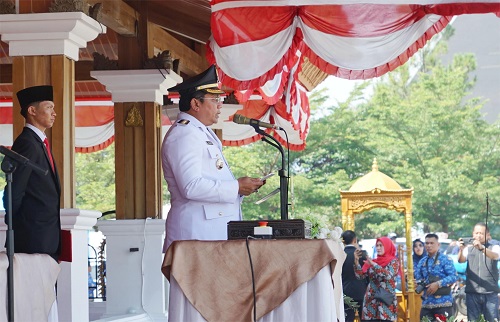 Ini Amanat Pj Bupati Sumedang Saat Upacara HUT RI