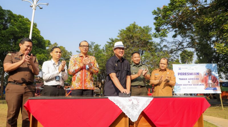 Pj. WALI KOTA CIMAHI RESMIKAN TAMAN ADIRAGA DAN TAMAN SEGITIGA SRIWIJAYA