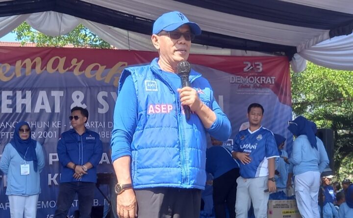 H.Asep Ikhsan Menggelar Acara HUT Partai Demokrat yang ke 23