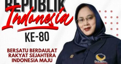 Tia Fitriani Ucapkan Dirgahayu RI ke-80: Bersatu Berdaulat, Rakyat Sejahtera, Indonesia Maju .