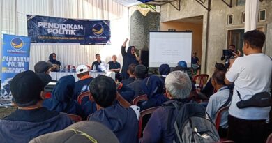 Hj.Tia Fitriani Menggelar Pendididkan Politik Partai NasDem Jawa Barat.