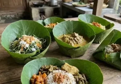 Daun daun Pembungkus Makanan Pengganti Plastik