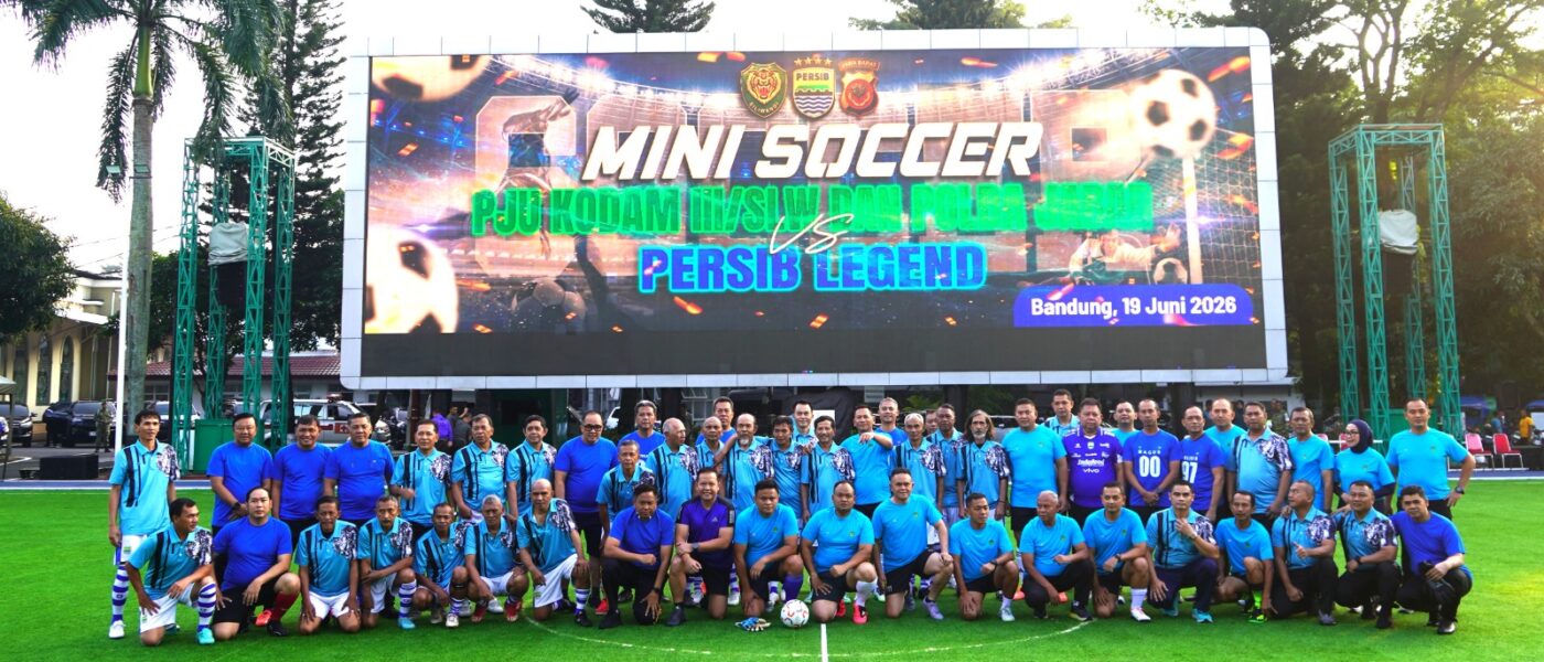 Kodam III/Siliwangi dan Polda Jabar Pererat Sinergitas Bersama Persib Legend melalui Mini Soccer dan Nobar Piala Dunia 2026