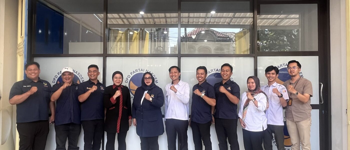 Tia Fitriani Menerima Kunjungan Bawaslu Kabupaten Bandung di DPD Partai Nasdem.